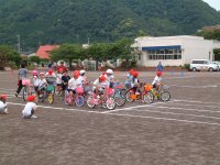 松崎小学校自転車教室