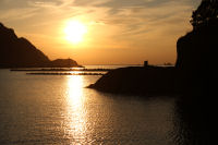松崎海岸からの夕日