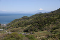石部棚田と富士山