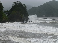 台風18号弁天島と那賀川