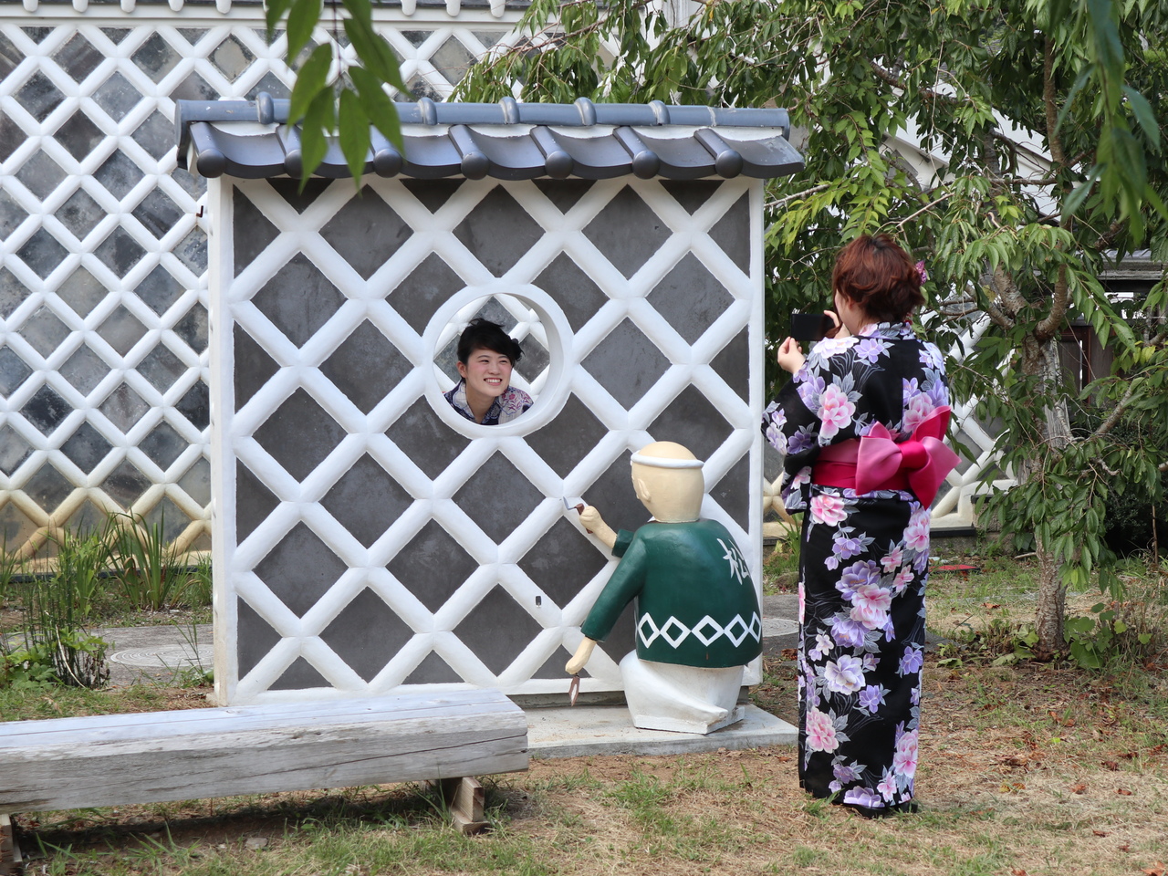 顔出し看板