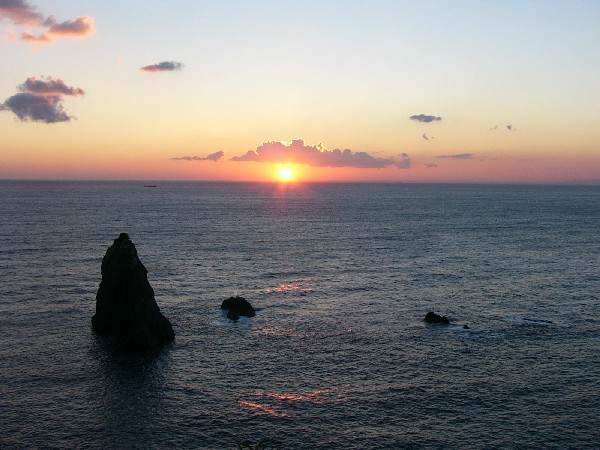 (1286)千貫門からの夕日