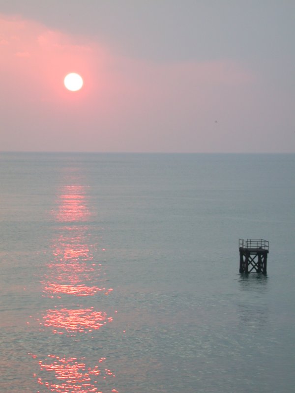 (1314)外部からの夕日