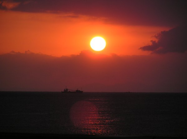 (1486)外部海岸からの夕陽