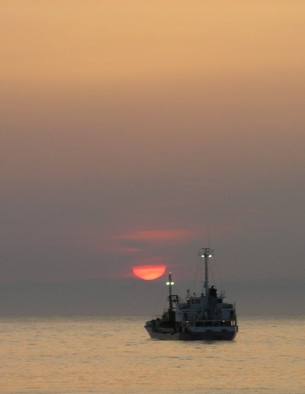 (1571)松崎港からの夕日