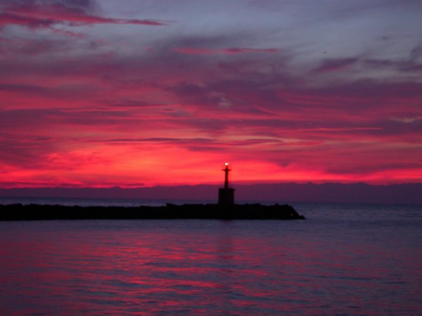 (1674)松崎港の夕日