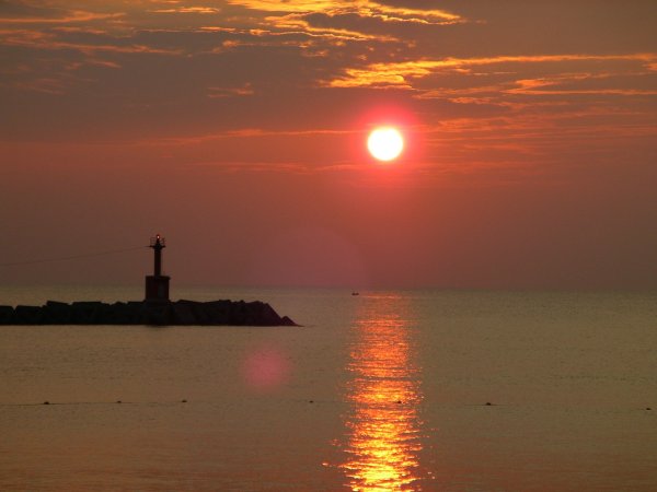 (1714)松崎港の夕景