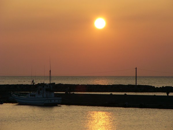 (1785)松崎港の夕日