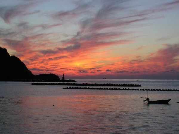 (1901)松崎港からの夕景