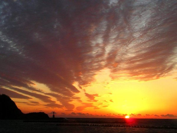 (1959)松崎海岸の夕日