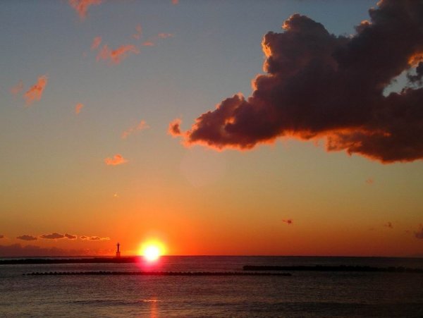 (1976)松崎海岸からの夕日