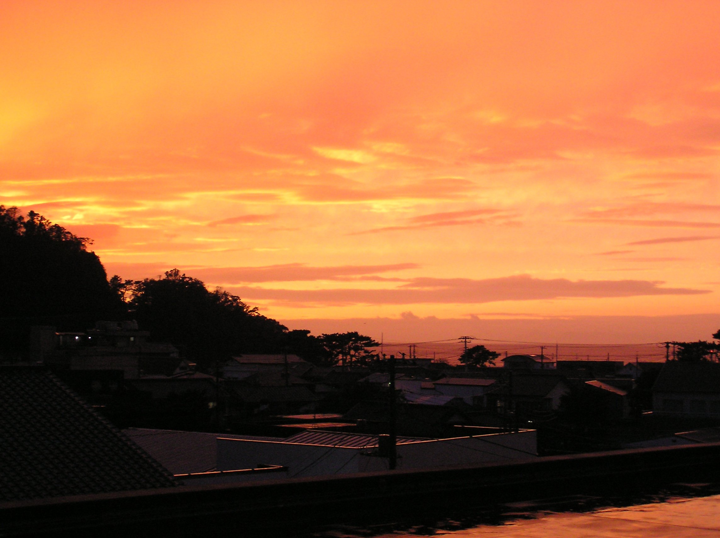(2228)松崎町役場からの夕景