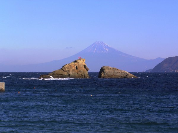 (2310)雲見海岸からの富士山