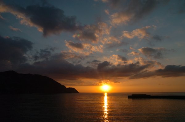 (2321)外部海岸の夕日