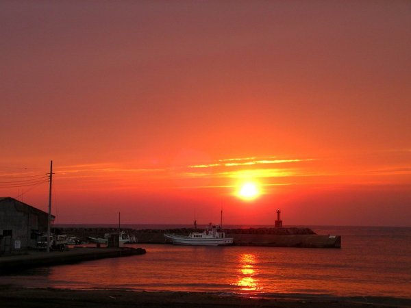 (2467)松崎港の夕景