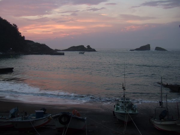 (2526)雲見海岸の夕景