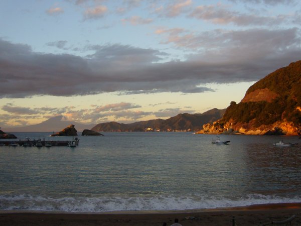 (2592)夕日と富士山