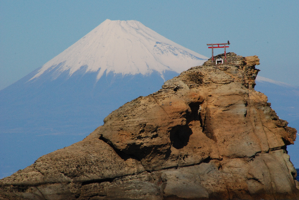 (2884)雲見海岸からの富士山
