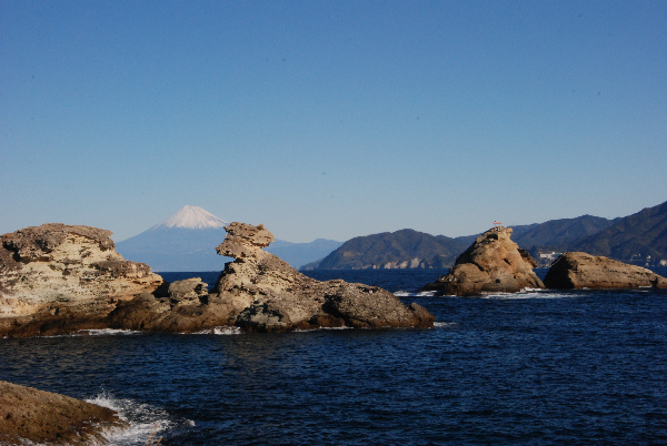 (2895)雲見漁港からの富士山
