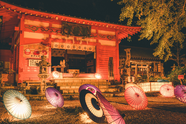 松崎まち灯り（伊那下神社）