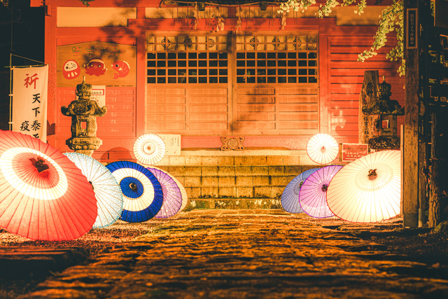 松崎まち灯り（伊那下神社）