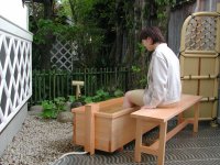 中瀬邸の足湯オープン