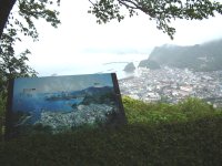 牛原山から町を望む