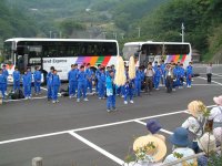 長野県より修学旅行隊到着