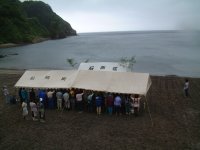 石部海水浴場海開きが行われました