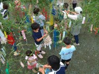 山口地区の七夕飾り