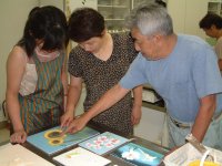 山本勘一さん鏝絵教室