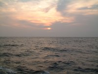 サンセットクルーズからみた夕焼け