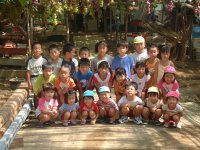 岩科幼稚園の園児達