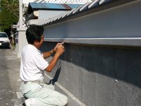 なまこ壁製作実演