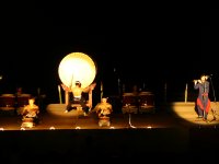 篠笛奏者と天城連峰太鼓