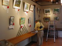 スケッチコンクール作品展準備