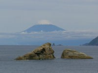 雲見から見た富士山の冠雪