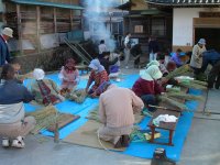 岩科峰地区お飾り作り