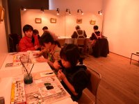 伊豆の長八美術館漆喰鏝絵鏝絵体験コーナー