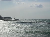 今日は強い西風