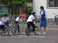松崎小学校自転車教室