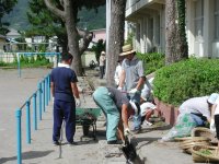 松崎小学校奉仕作業
