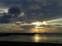 松崎海岸の夕景