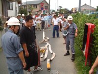 防災訓練（消火栓訓練）