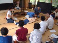 防災訓練（人工呼吸）