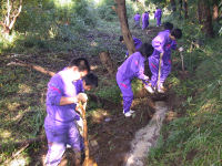 松崎中学校ホタル作業