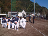 プロ野球福井選手・カツノリ選手・大須賀選手による野球教室