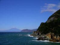 雲見漁港周辺の海上