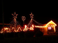 住宅地を彩るイルミネーション