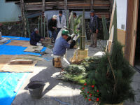 三世代交流事業、正月のお飾りつくり